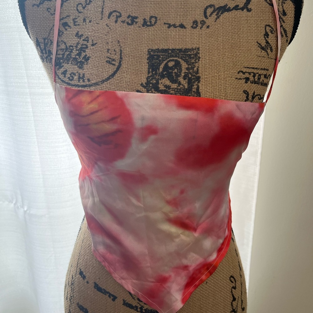 Tie Dye Tie Back Top